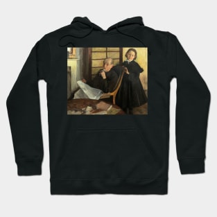 Henri Degas and His Niece Lucie Degas by Edgar Degas Hoodie